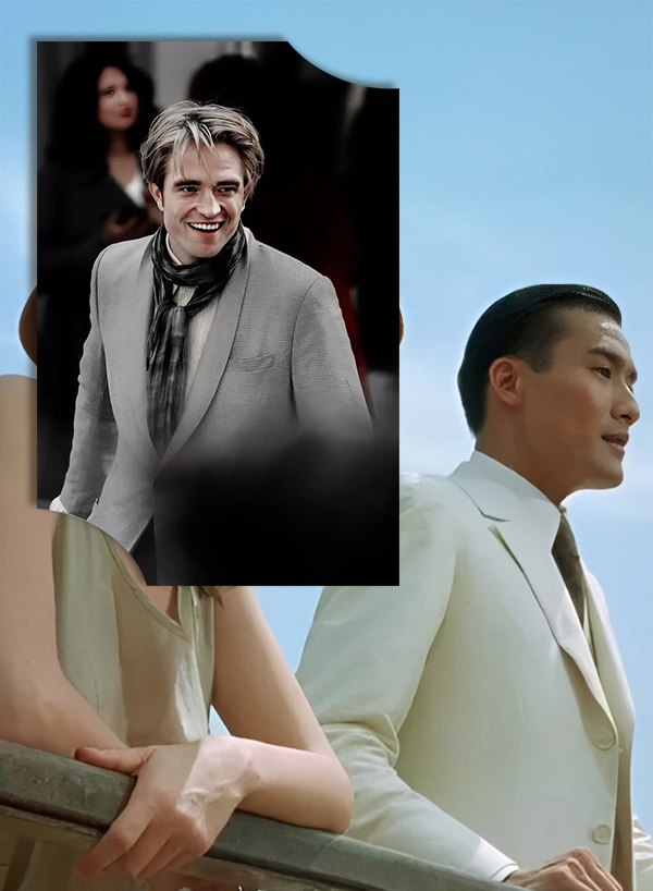 電影《情人》經典亞麻復古白西裝與《天能》休閒灰色亞麻西裝造型