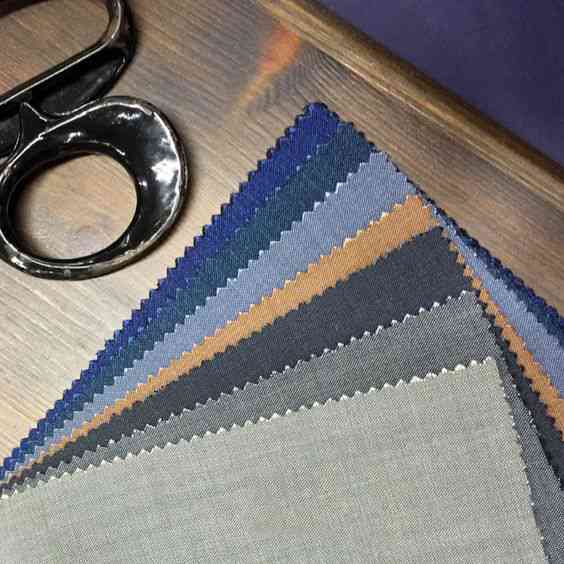 西裝面料與裁縫剪刀