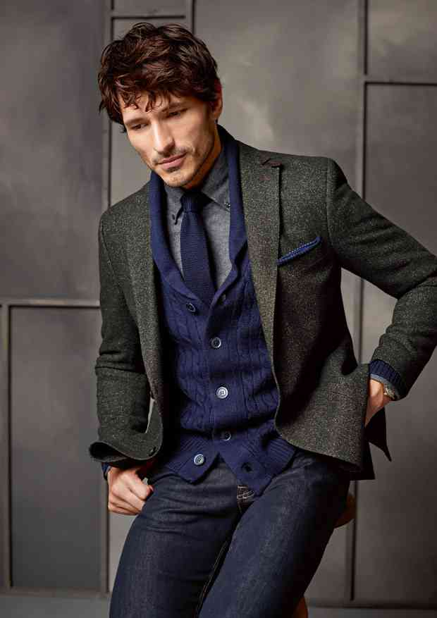 Zegna深灰色毛呢西裝