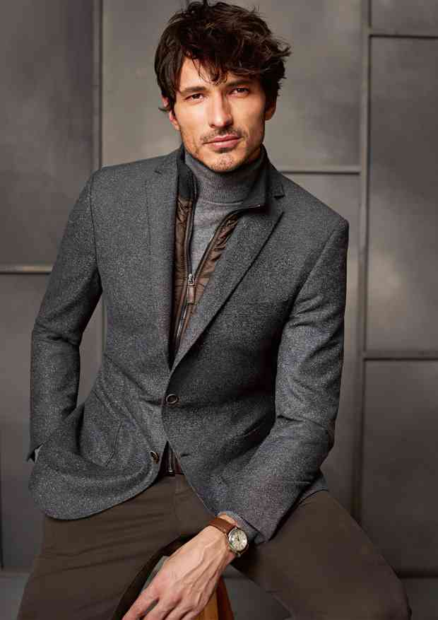 Zegna淺灰色毛呢西裝