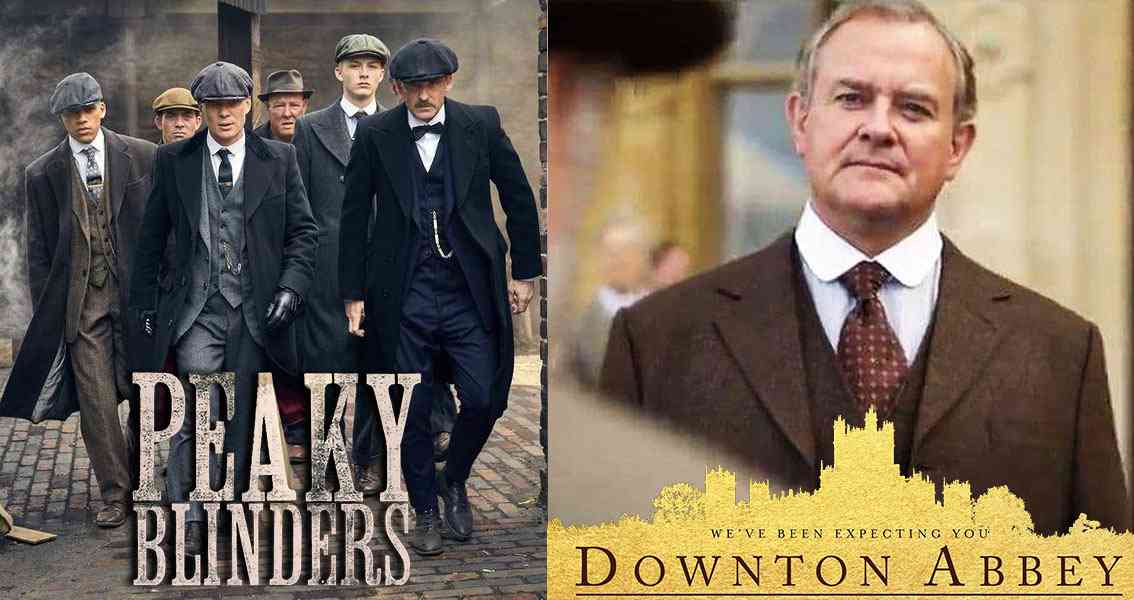 美劇「唐頓莊園」演員身穿粗毛呢西裝