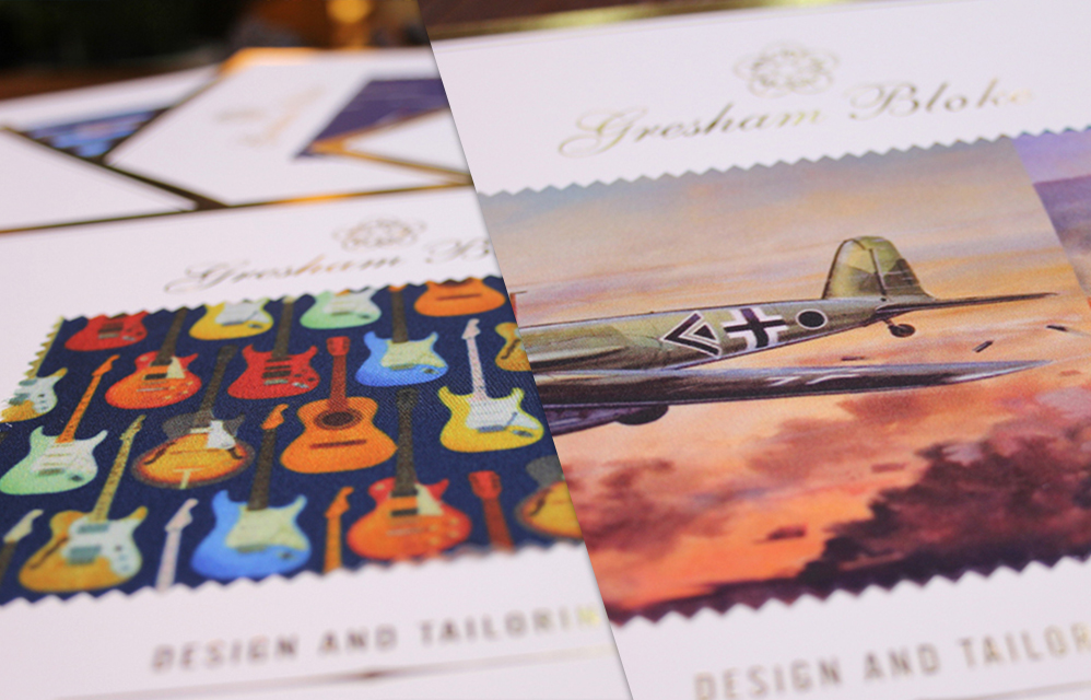 西裝內裡花紋-趣味卡通風格