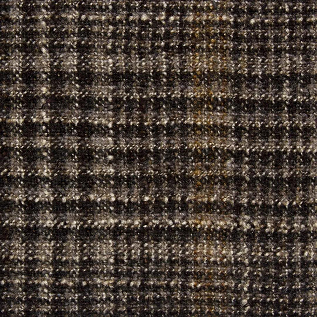 Zegna HERITAGE系列布料-淺棕黑線格紋