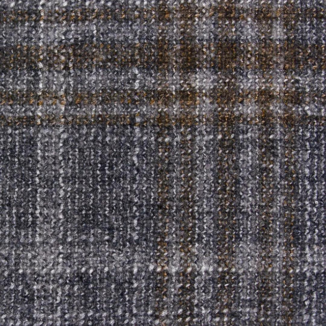 Zegna HERITAGE系列布料-灰色格紋