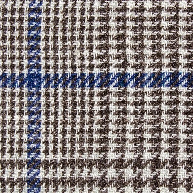 Zegna HERITAGE系列布料-黑白色相間格紋