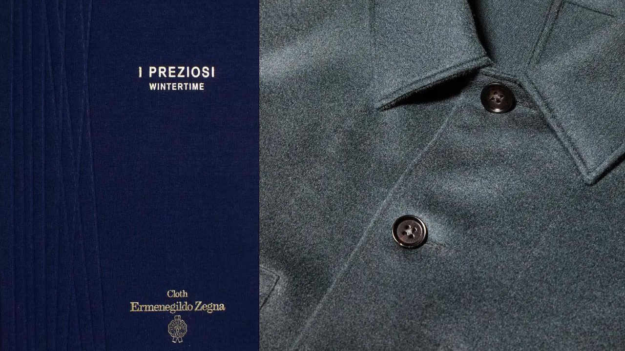 I PREZIOSI wintertime 布料本封面及灰色襯衫外套