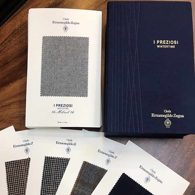 I PREZIOSI wintertime 西裝面料布料本展示