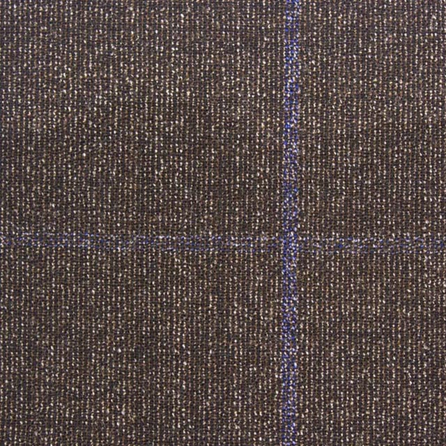 TRAVELLER WOOL & SILK系列布料-淺灰細格紋