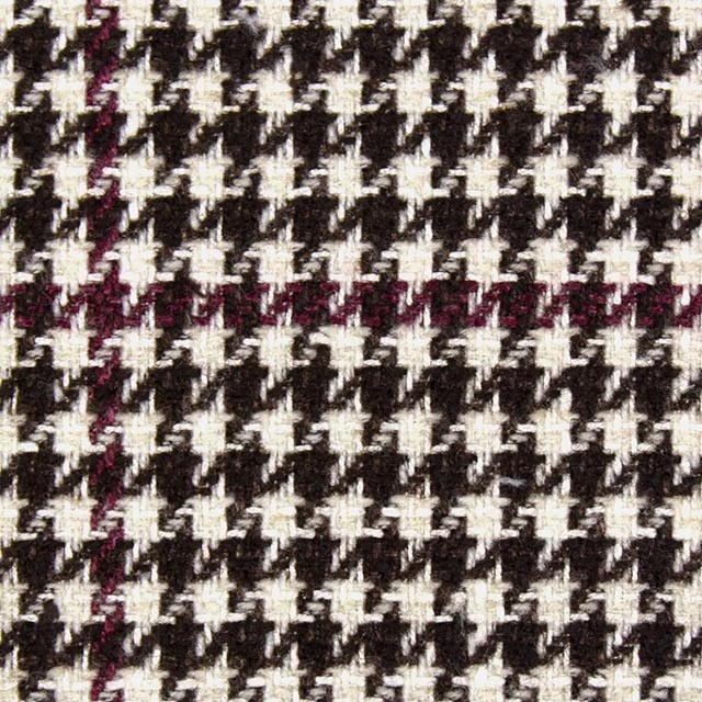 TESSITURA DI NOVARA系列西裝面料-黑白千鳥紋