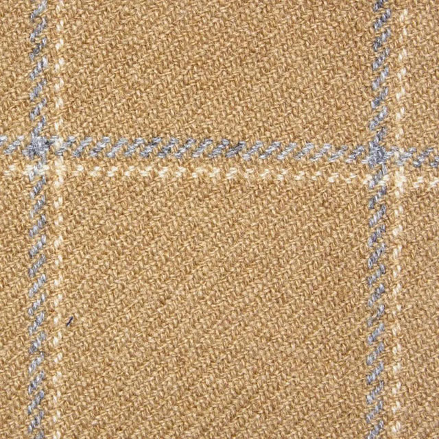 BABY CAMEL系列黃色大格紋西裝面料