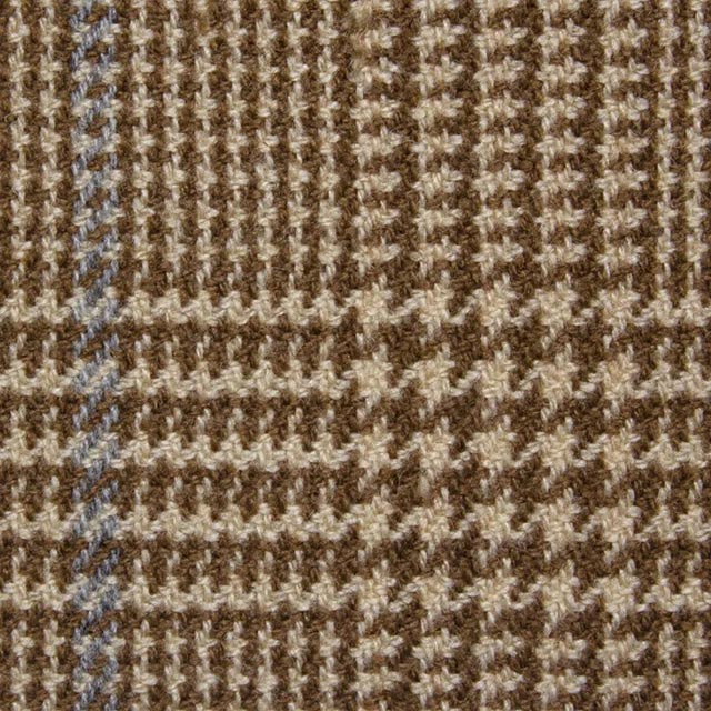 BABY CAMEL系列棕色格紋西裝面料