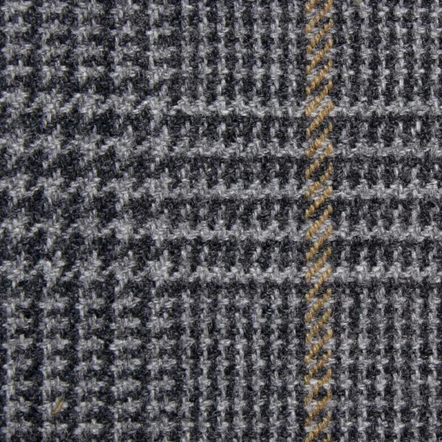 BABY CAMEL系列灰色格紋西裝面料