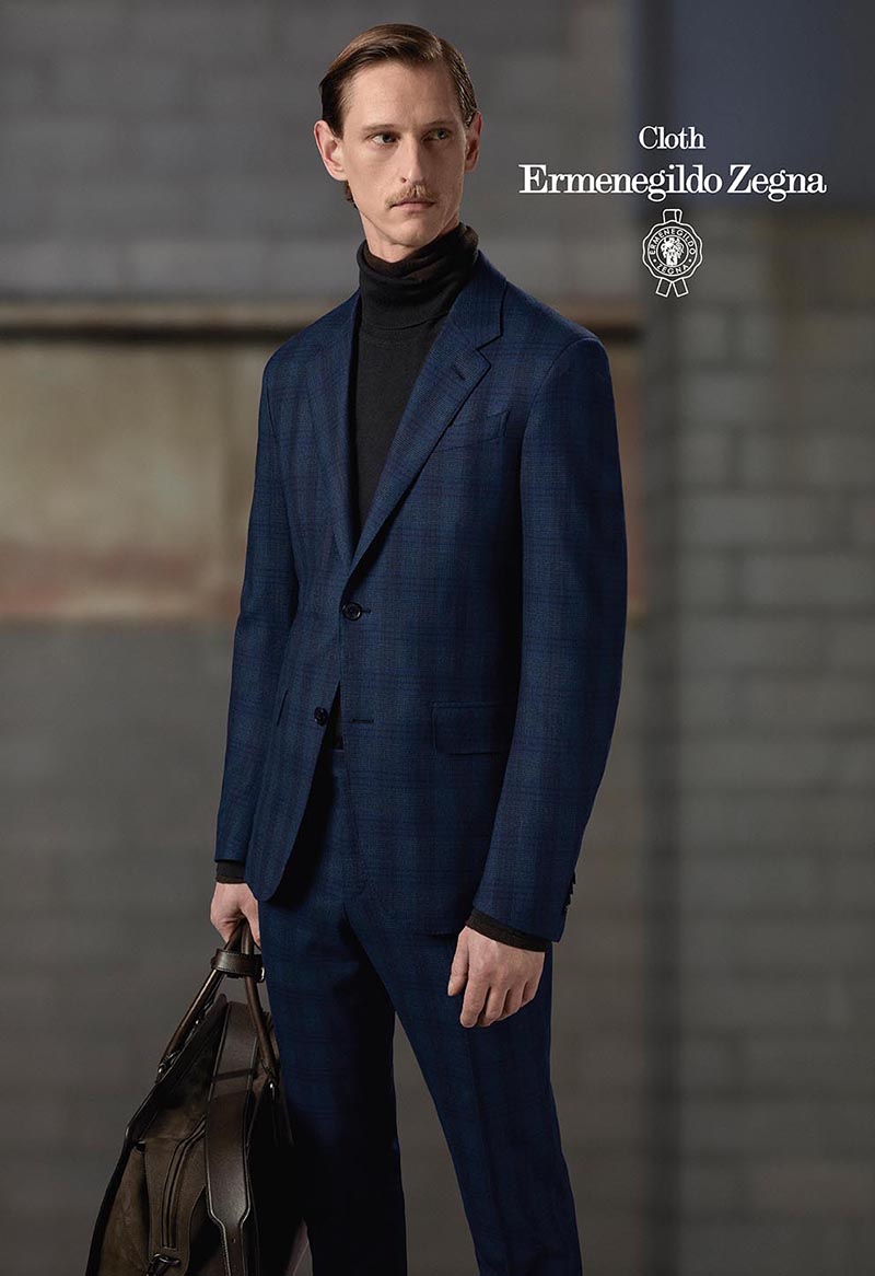 15 MILMIL 15系列藍色格紋西裝