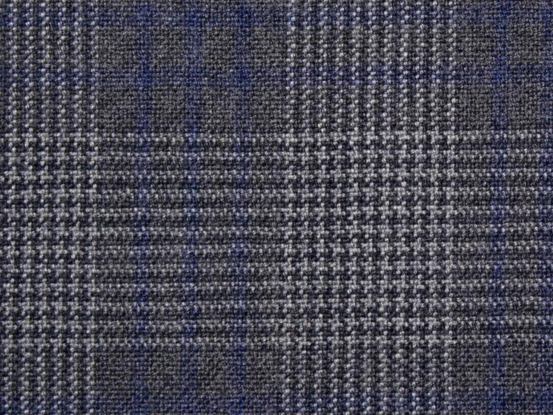 15 MILMIL 15系列灰藍交錯格紋西裝面料