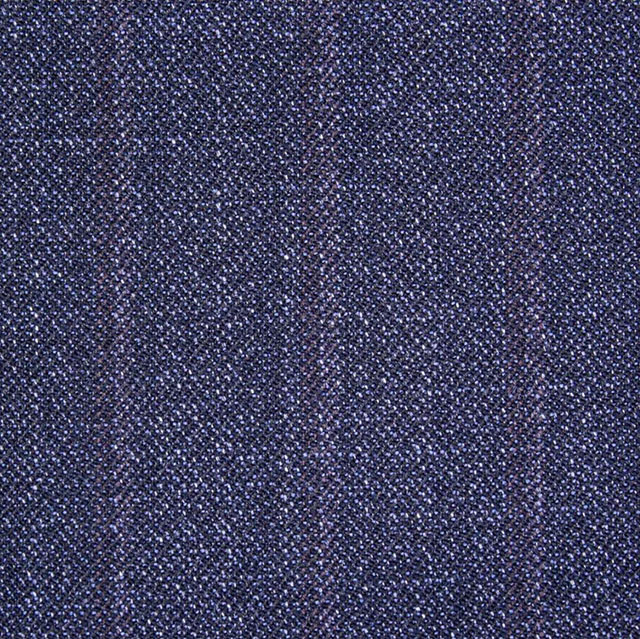 Zegna LOOP系列深灰色格紋西裝面料