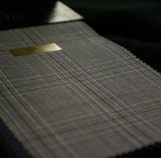 SCABAL-Galaxy系列灰色格紋面料