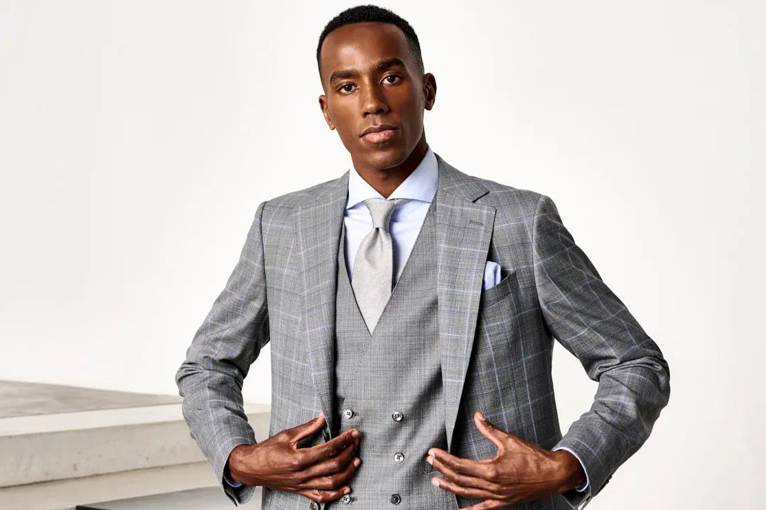 SCABAL-CROSSOVER 1+1=4系列-淺灰色三件式西服