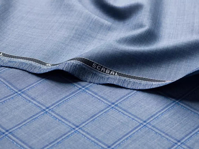 SCABAL-CROSSOVER 1+1=4系列-藍色格紋面料