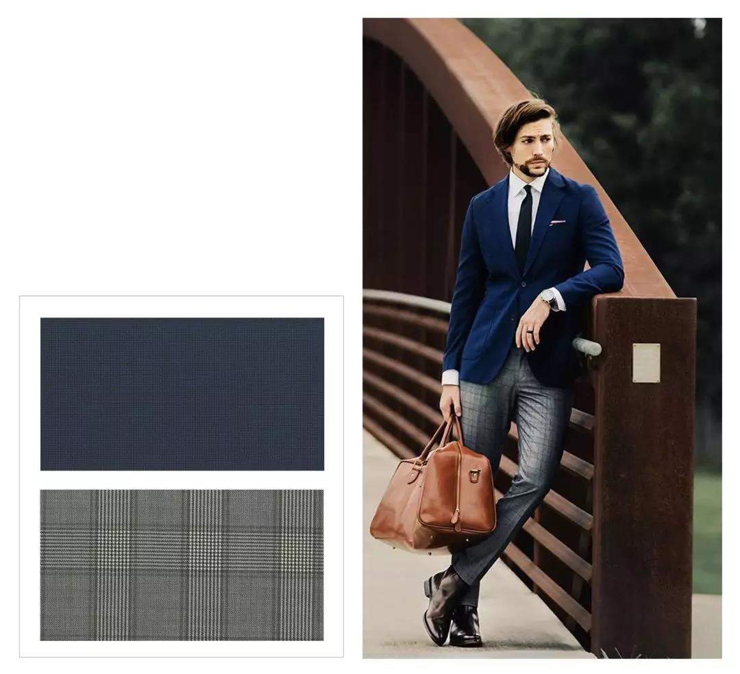 SCABAL-CROSSOVER 1+1=4系列-海軍藍外套搭配灰色西裝褲