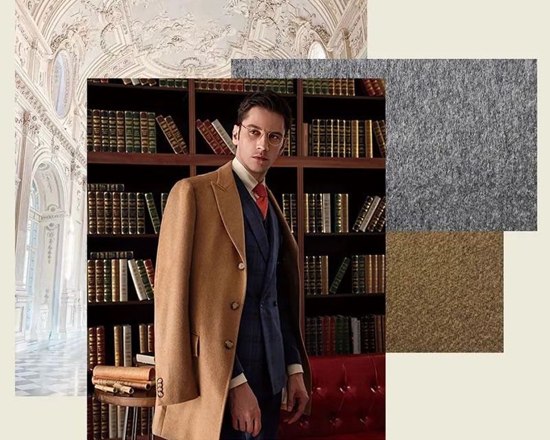 MARZONI羊毛男士大衣