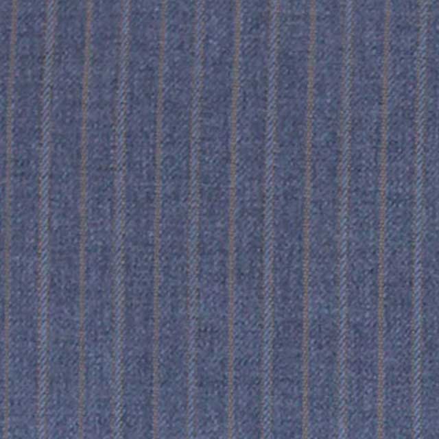 MARZONI藍色條紋西裝面料