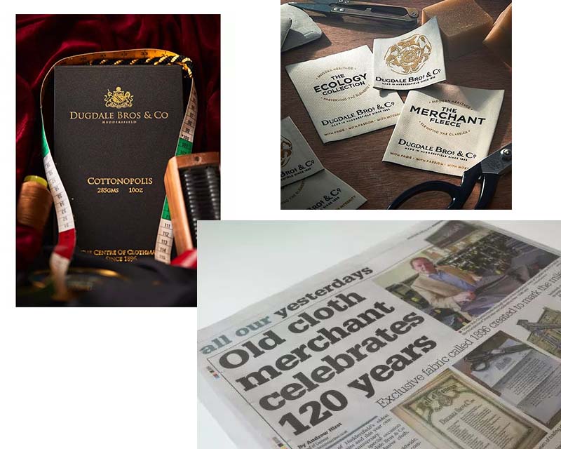 道格代爾百年來相關面料報導