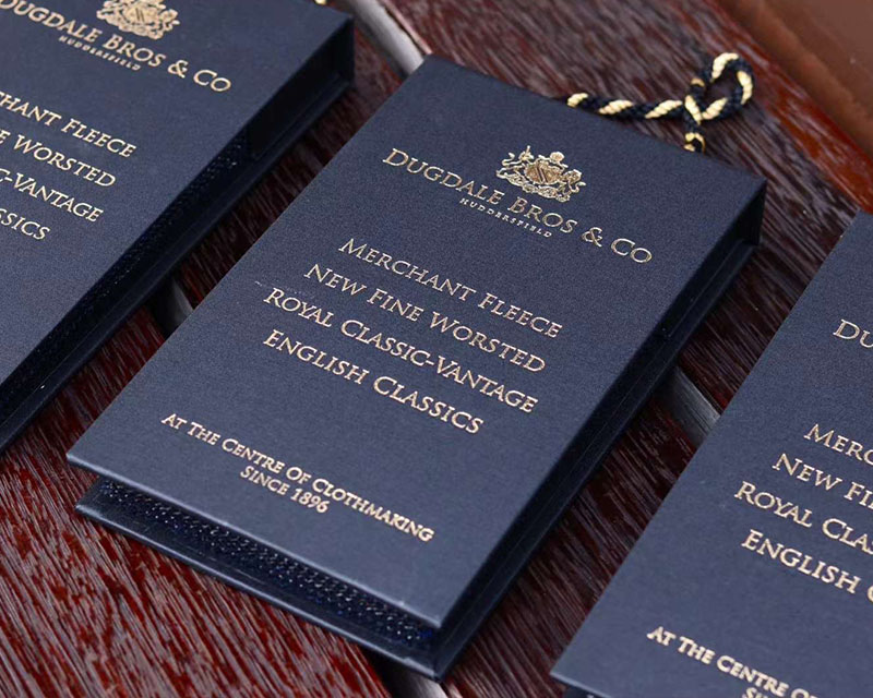 道格代爾來自英國的品牌西服面料