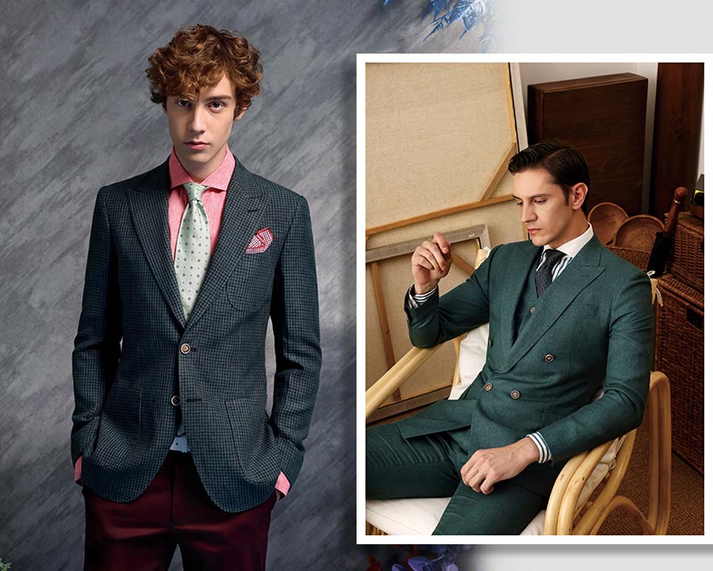 穿著Marzoni西裝的男子們