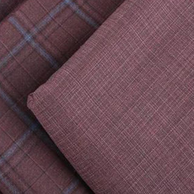 MARZONI紅色親王格紋面料