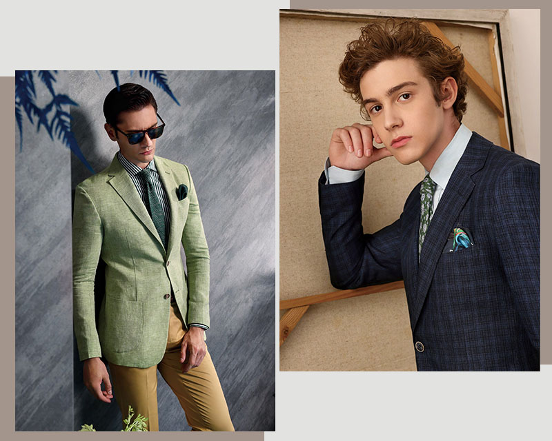 MARZONI素色西裝與深色適合上班西裝