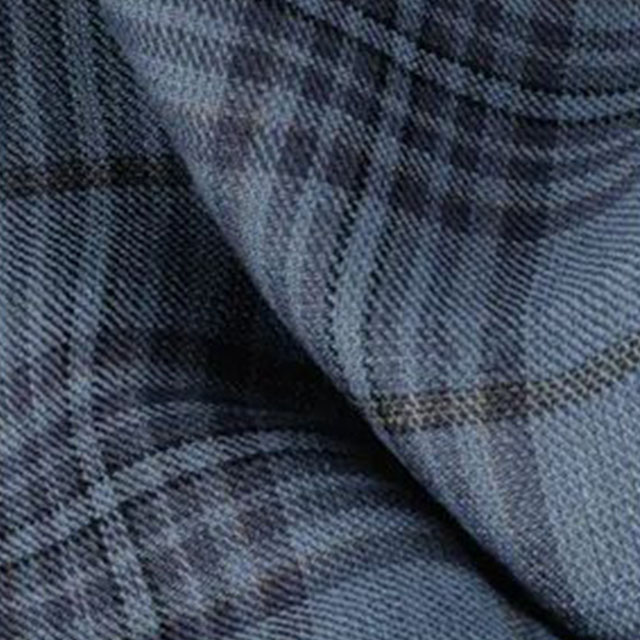 MARZONI亞麻格紋西裝面料