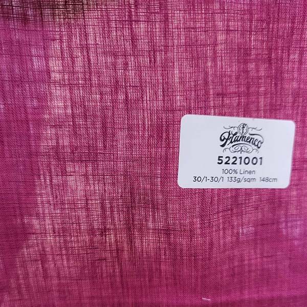 FLAMENCO Linen亞麻襯衫面料