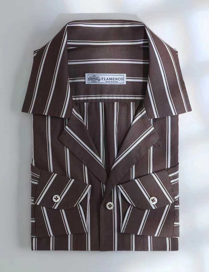 FLAMENCO品牌大寬條紋襯衫