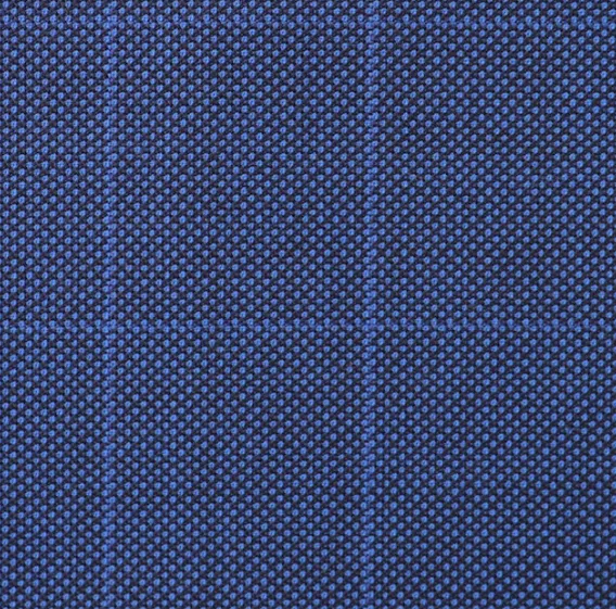 DRAGO Vantage Super 130's藍色格紋面料