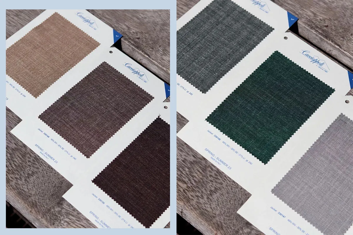 【Suits】SPRING-SUMMER 23 咖啡色系及灰色系面料卡