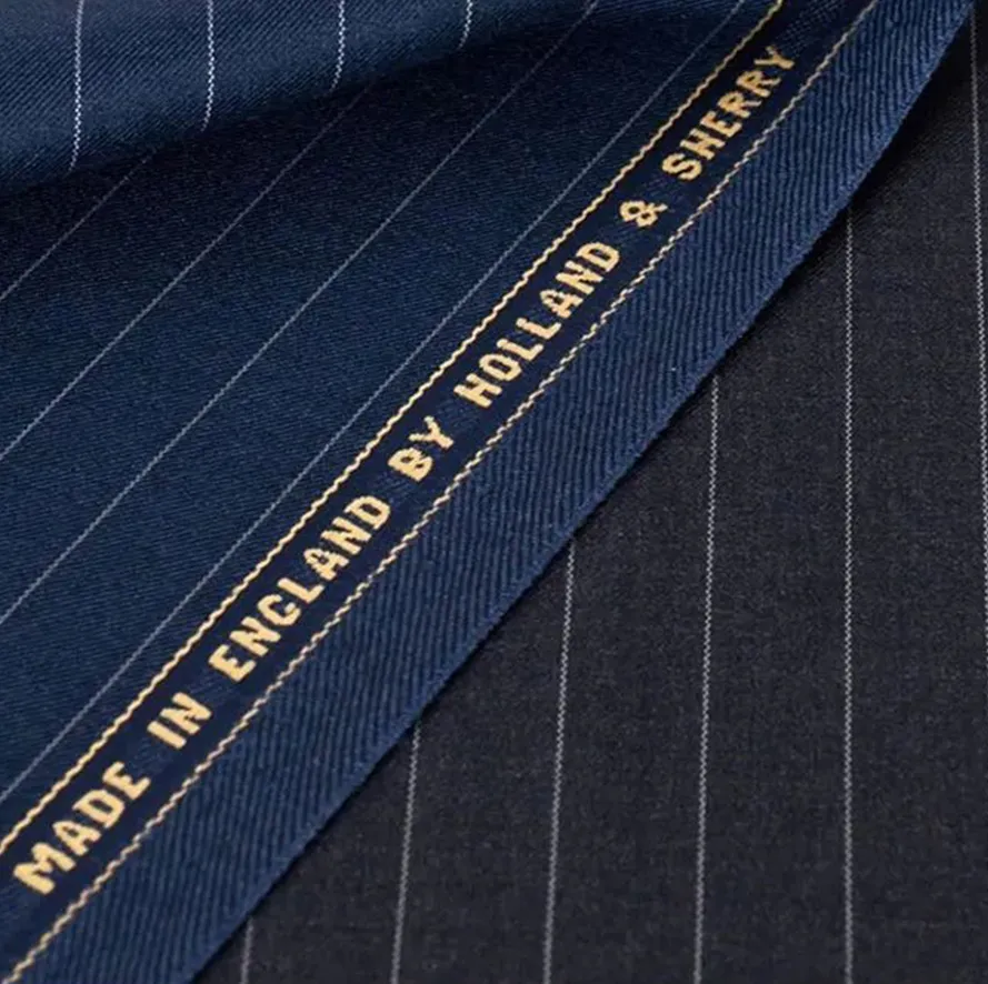 TARGET系列-深藍色條紋西裝面料