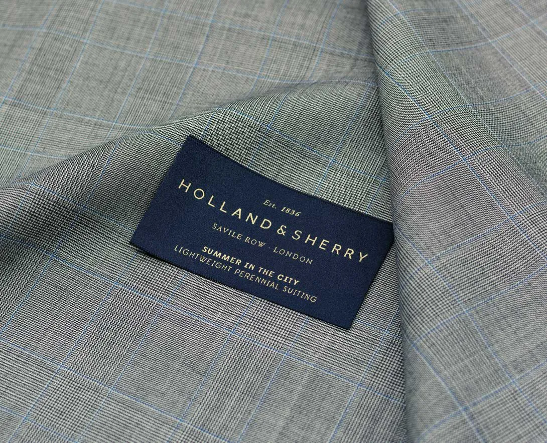 Holland & Sherry西裝面料與布標