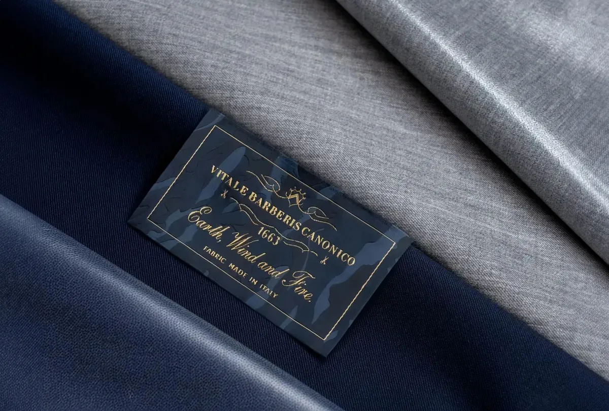 VBC西裝面料及布標