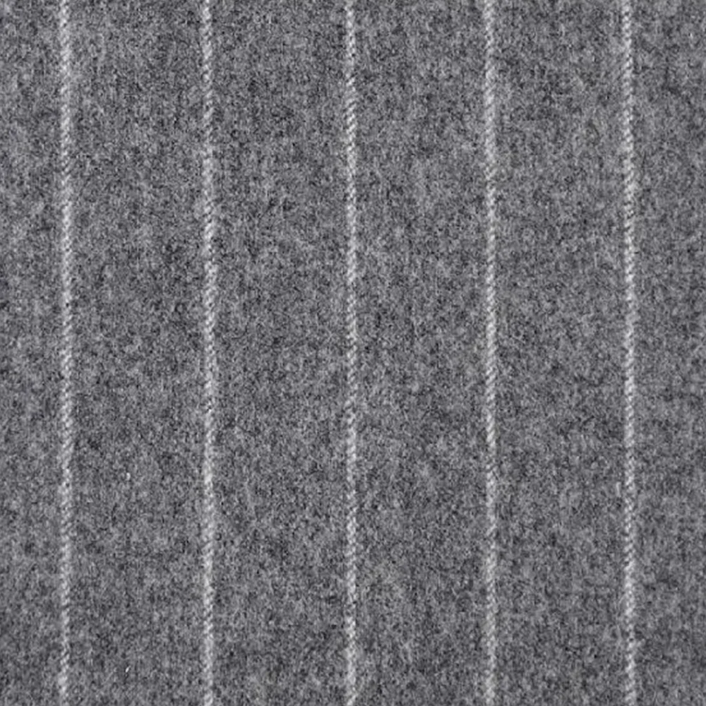 VBC Winter Flannels系列灰色條紋法蘭絨西裝面料