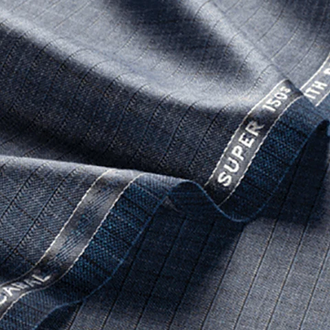 深灰色格紋鑽石紗西裝面料