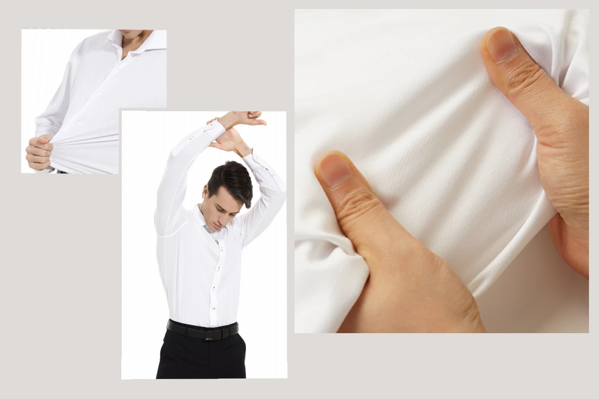 針織襯衫延展性示意圖