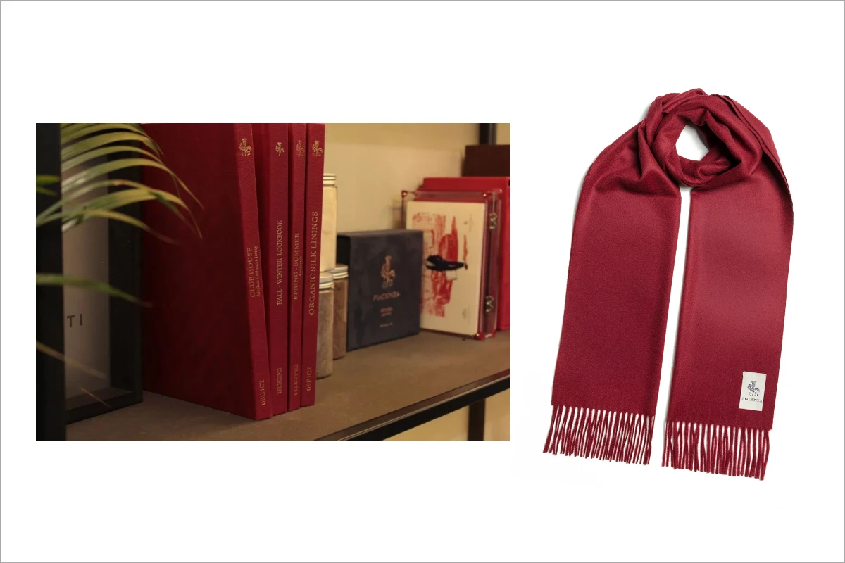 PIACENZA西裝面料布本及圍巾