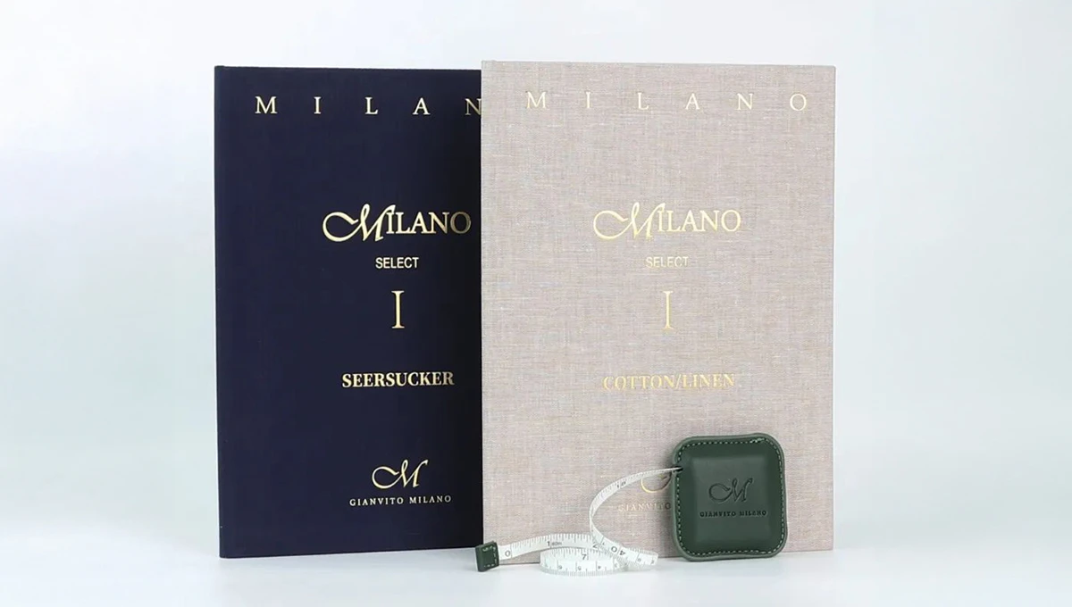 Gianvito Milano布料本封面及捲尺