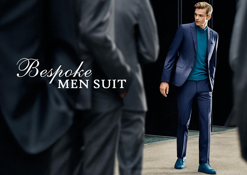 深藍色休閒西裝套裝