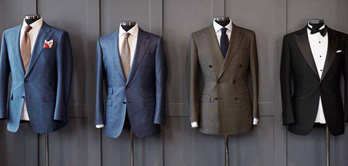 四套不同款式西裝