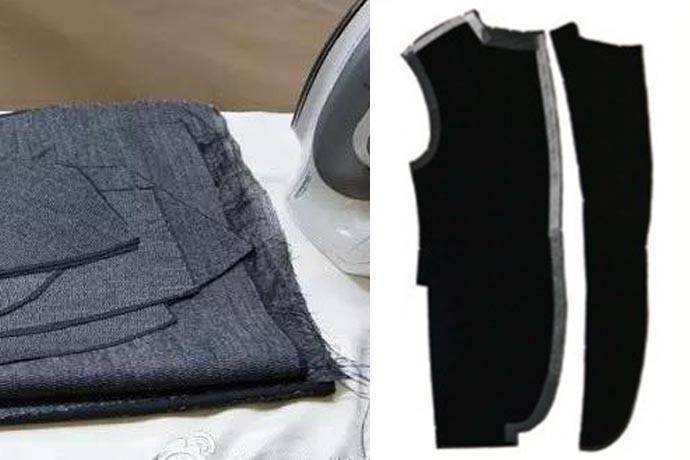 黏合襯西裝裁片