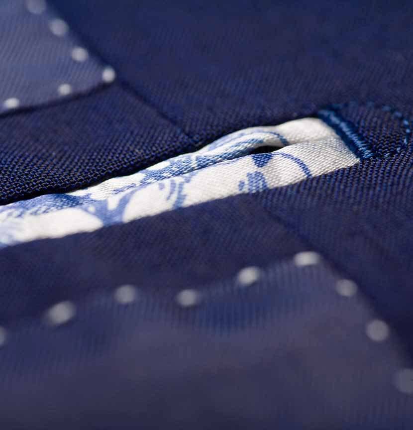 西裝內口袋縫製細節