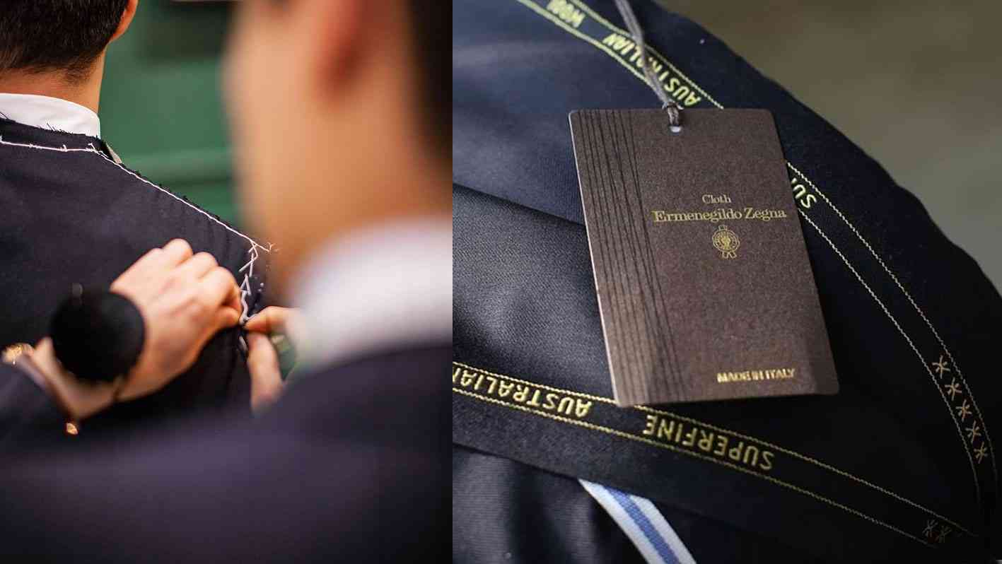 西裝試衣與西裝布料