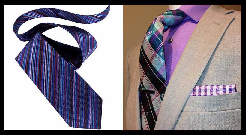 色彩繽紛斜紋及格紋領帶