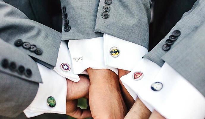 法式克夫雙折袖搭配各式袖釦